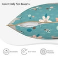 thumbnail image 5 of Kll Teal Mama Llama Decorative Throw Pillow Covers Velvet Soft For Couch Sofa Bedroom Living Room Outdoor -18"X18", 5 of 8