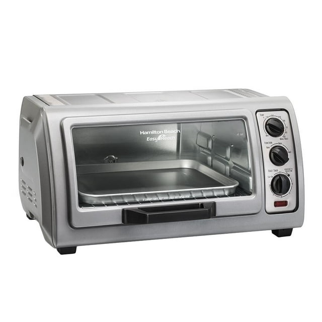 Horno Eléctrico Hamilton Beach 6 Rebanadas Plata