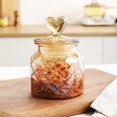 NANAHuang Creative Multifunction Airtight Glass Canister With Heart Top