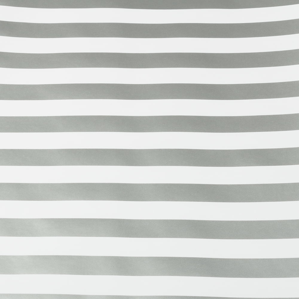 JAM Paper Silver & White Stripe Gift Wrap Paper, 25 sq ft, 1 per Pack