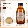 thumbnail image 2 of Botella de vidrio Elumeiro Boston de 120 ml con tapa, paquete de 54 unidades, color ámbar, 2 of 7