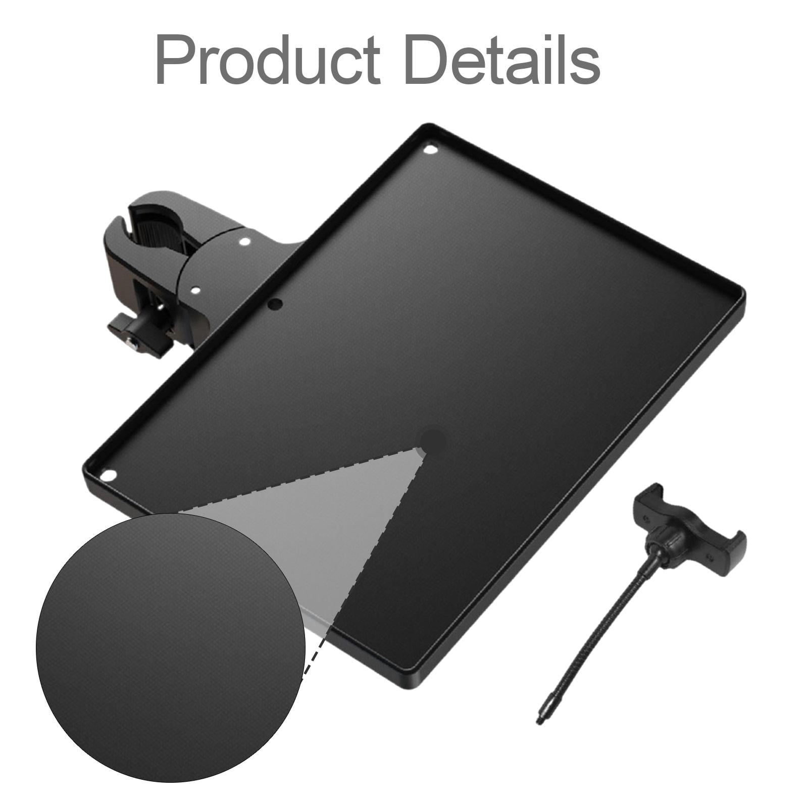 1 Universal Microphone Stand Tray Height Adjustable Plastic Shelf for Live Broadcast and Performance