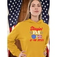 thumbnail image 2 of Stayin' Fly On 4Th July Hoodie Women -Image by Shutterstock, Female 3X-Large, 2 of 4