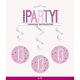 thumbnail image 1 of Unique Party Swirl Hanging Decoration (Pack of 6), 1 of 1