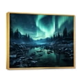 thumbnail image 2 of Designart "Cosmic Radiance Earth's Luminescence" Landscapes Floater Framed Canvas Wall Art, 2 of 7