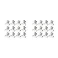 thumbnail image 1 of Injueey 12x Clips para bolsas de acero inoxidable, solución práctica de sellado para patatas fritas, aperitivos, Clips para bolsas con trompeta 4*4cm 2Conjunto, 1 of 6