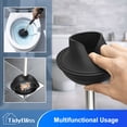 thumbnail image 3 of TidyBliss Toilet Brush and Plunger Set with Hidden Tweezers (Black), 3 of 9