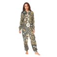 thumbnail image 2 of FORMRS Onesies Pajama for Adults Unisex Hoodie Winter Jumpsuit One Piece Sleepwear, Sizes S-2XL, Floral Wilderness Pattern, 2 of 7