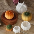 thumbnail image 3 of SDJMa 3D Pumpkin Candle Mold, Cavity Silicone Soap Molds, Durable Pumpkin Cake Mold for Baking Cupcake Pastry Jelly Chocolate, Cake Decoration, DIY Halloween Thanksgiving Resin Crafts(1.9x2.2 Inch), 3 of 5