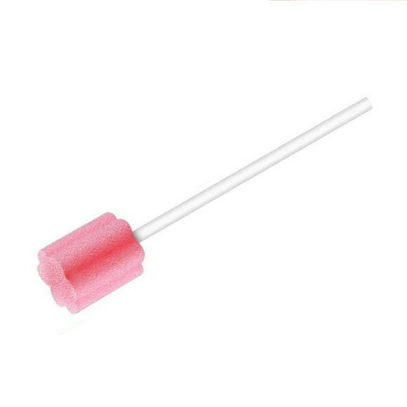 50/100pcs Disposable Oral-Care Sponge Swab Tooth Cleaning Mouth Swabs Z5A6