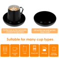 thumbnail image 3 of Tea cup Warmer - 2 Temp. Settings, Portable, Beverage Warmer for Office & Desk(black,11.5*11.5*2cm), 3 of 5