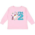 thumbnail image 3 of Inktastic I'm Two- Unicorn Second Birthday Boys or Girls Long Sleeve Toddler T-Shirt, 3 of 5