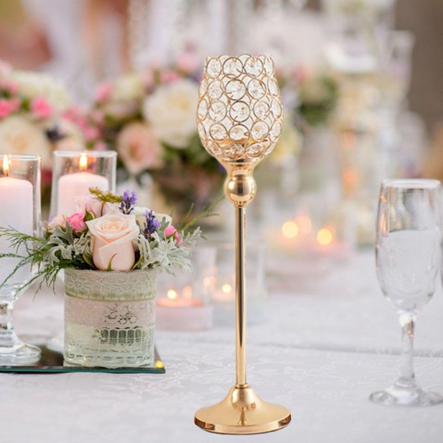 Candelabro de cristal Perfecl de 3 brazos para comedor boda vacaciones decoración