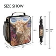 thumbnail image 5 of ALAZA Cow and Flowers Lunch Box Insulated Lunch Bag Reusable Thermal Cooler Tote School Picnic, 5 of 6