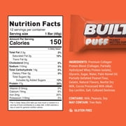 BUILT Bar Puff Protein Snack Bars, 17g Protein, Peanut Butter Cup, Gluten Free - 12 Pack