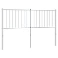 thumbnail image 2 of vidaXL Durable Metal Headboard for Full Size Beds, Easy Assembly, Modern Style White, 2 of 8