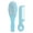 Blue, variant on Infant Hair Brush Portable Compact Hair Brushes Cradle Caps Hair Comb Kids Bath Soothing Brush for Child Sensitive Skin