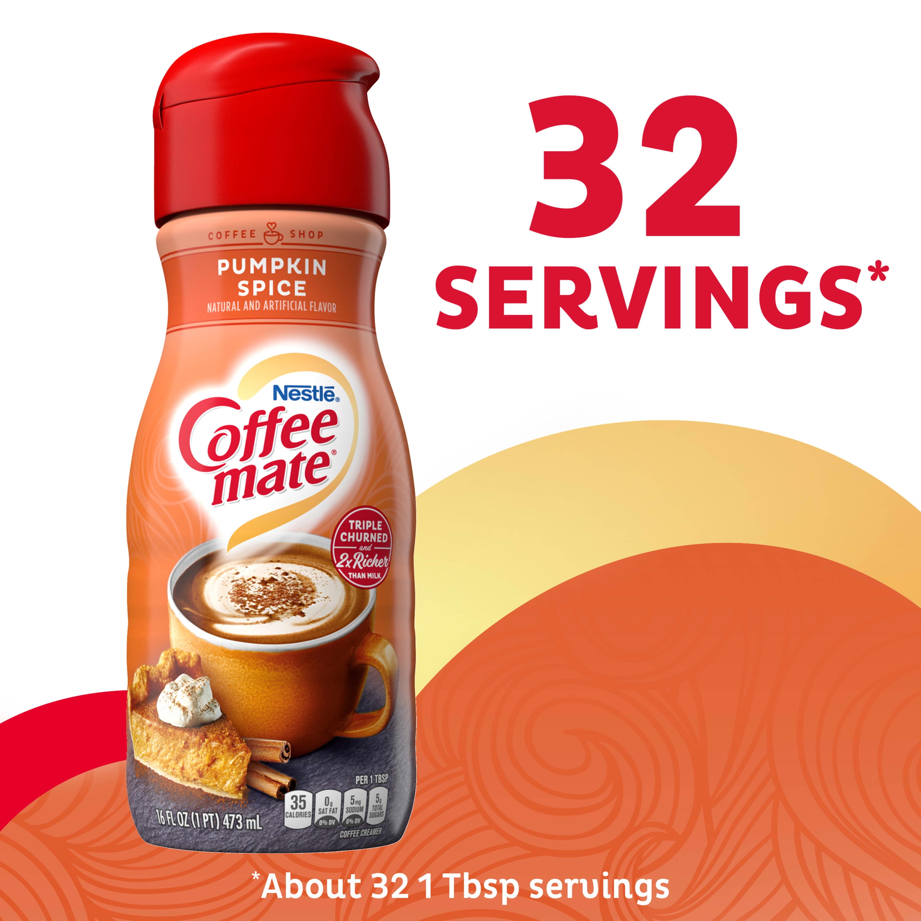Nestle® Coffee mate® Zero Sugar Pumpkin Spice Liquid Coffee Creamer, 32 fl  oz - Pick 'n Save