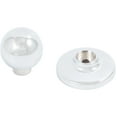 thumbnail image 3 of Die-Cast Round Bi-Fold Door Knob, 1-1/4 Inches with 1-3/4" Backplate, Polished Chrome by Stone Harbor Hardware, 3 of 3