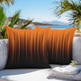 thumbnail image 3 of Burnt Orange Black Ombre Outdoor Pillow Covers 24x24 Inch Throw Pillow Covers Set of 2 Waterproof Decorative Pillow Cases Modern Abstract Striped Gradient Cushion Covers for Patio Furniture Garden, 3 of 8