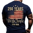 thumbnail image 5 of 250Th Anniversary Usa Shirt Short Sleeve T Shirt 250Th Anniversary Casual Comfortable Graphic Tees Men Navy XXL, 5 of 5