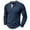 Dark Blue, variant on Dovford Men's Long Sleeve Henley Shirts Stretch Ribbed T-Shirts Fashion Casual Basic Tops 2025