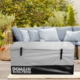 thumbnail image 5 of Domain Shelters 117 Gallon Outdoor Patio Storage Deck Box, Gray/Black, 5 of 10