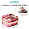 thumbnail image 5 of Peony Travel Portable Square Organizer Box: Earring Organizer & Jewelry Display for Girls and Women, 5 of 6