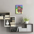 thumbnail image 6 of Epic Art 'Rainbow Brown Tabby' by Rebecca Wang Art, Acrylic Glass Wall Art, 12"x16", 6 of 8