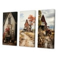 thumbnail image 3 of Designart "Barns Rustic beauty X" Floral Wall Art Set Of 3 - Grey Barns Gallery Set For Office Decor, 3 of 7