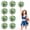 Blue+White+Yellow, variant on Pom Poms Cheer 8 Pieces, Cheerleading Pompoms Handheld Squad Set for Sports Team, Party, Festival, Adults Kids, Easy Fluff Design