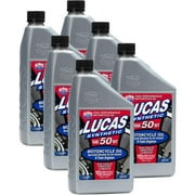 Lucas Oil 10765 Synthetic SAE 50W V-twin MC Oil, 1 Quart, Case/6