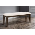 thumbnail image 2 of Lexicon Makah Asian Hardwood Dining Room Bench in Dark Brown Finish, 2 of 4