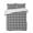 Black, variant on Quilts Queen Size Bedding Set, Orange Plaid Lightweight Quilted Comforter, Modern Minimalist Geometric Gingham Checkered Reversible Bedspread Coverlet with Pillow Covers for All Season, 90" x 96"