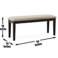 thumbnail image 2 of Pearl Silver Bench With Soft Upholstery - Relax In Comfort Memory Foam Padding, 2 of 2