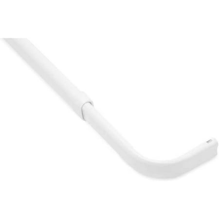 Room Essentials White Finish Single Curtain Rod  Adjustable 48  to 84