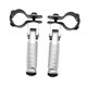 thumbnail image 5 of Estriberas de aleación de aluminio Strade Fareast Limited para motocicletas 30-35 mm Plata, 5 of 8