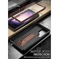 thumbnail image 5 of Poetic Revolution Case for Samsung Galaxy S23 Ultra 5G 6.8 inch, Heavy Duty Full Body Cover with Kickstand, Brown, 5 of 5