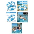 thumbnail image 6 of Sun's Out 36" Inflatable Pool Tubes 2pk, Light Blue Cabana Print for Ages 14+, 6 of 6