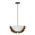 thumbnail image 1 of Maxim 39511CLBZAP Merge 4-Light Semi-Flush Mount & Pendant Ceiling Light, Bronze & Antique Pecan, 1 of 1