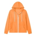 thumbnail image 3 of VJGBEGW Women Cotton Linen Full Zip Hoodie Long Sleeve Casual Tops Lightweight Cover Up Sweatshirts with Pockets, 3 of 7