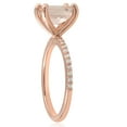 thumbnail image 2 of Pompeii 2 1/10 cttw Oval Morganite & Diamond Engagement Ring 14k Rose Gold (H/I,I2-I3), 2 of 3