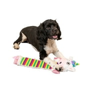 LazyOne Unicorn Squeaky Dog Toy, Soft Crinkle Toy for Dogs