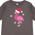 thumbnail image 4 of Inktastic Christmas Holiday Cute Flamingo Girls Long Sleeve Toddler T-Shirt, 4 of 5
