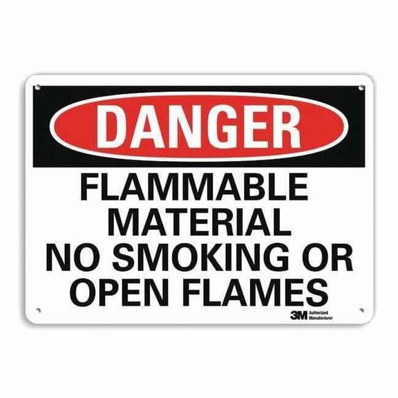 Lyle Danger No Smoking Sign,10" x 14",Alum U3-1496-RA_14X10
