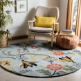 thumbnail image 2 of SAFAVIEH Soho Heath Floral Wool Area Rug, Blue/Multi, 2' x 3', 2 of 10