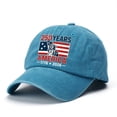 thumbnail image 2 of Gsakboxl Unisex Independence Day Printed Casual Cowboy Baseball Cap Adjustable Sun Hat for 4th of July Daily Outdoor Skull Cap H A, 2 of 3