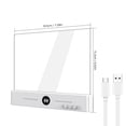 thumbnail image 3 of Book Light, Rechargeable Clear LED Flat Reading Light with 3 Colors & Timer, Dimmable Panel Plate Lamp Book Full Page Light for Reading in Bed at Night, Holiday Gifts for Readers, 3 of 8