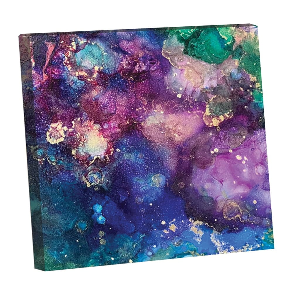 Alcohol Inks Design by Artist Sarah Wahl - 14"x14" Canvas Artwork 14 x 14
