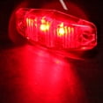 thumbnail image 3 of SCITOO Set Of 4 2.5" 2 LED Clear Len Red Light Truck Trailer Light Side Fender Marker Lights, 3 of 3